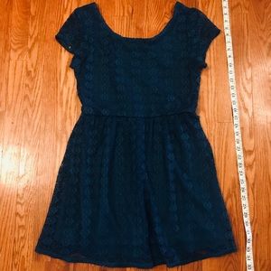 Teal Lace Dress